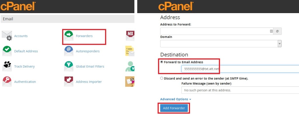 cPanel Navigation